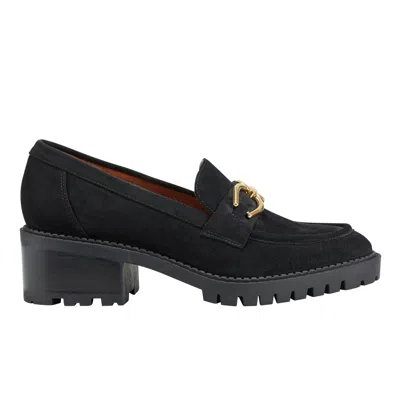 Marc Fisher Women's Delanie Lug Sole Loafer In Black