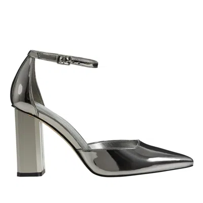 Marc Fisher Women's Demeter Ankle Strap Pump In Silver