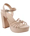 Marc Fisher Women's Dessa Open Toe Dress Sandals In Light Natural