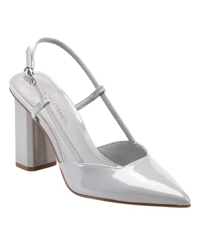 Marc Fisher Women's Dian High Block Heel Slingback Pumps In Animal Print