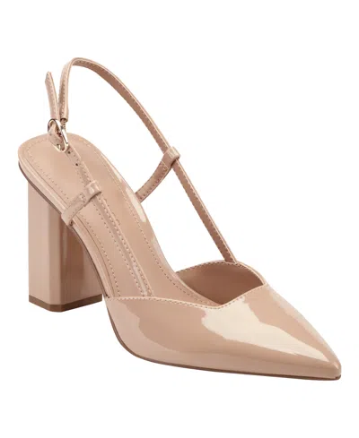 Marc Fisher Women's Dian High Block Heel Slingback Pumps In Multi