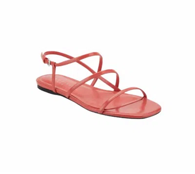 Marc Fisher Women's Elysha Strappy Flat Sandals In Medium Red In Brown