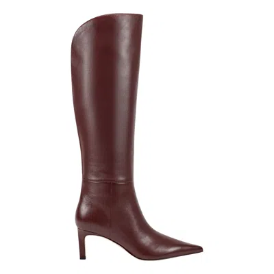 Marc Fisher Women's Esmee Leather Boot In Burgundy