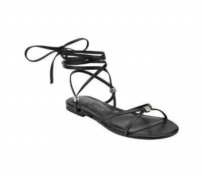 Marc Fisher Women's Este Ankle Wrap Sandals In Black