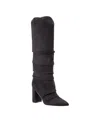 Marc Fisher Women's Fadora High Shaft Block Heel Knee High Dress Boots In Black