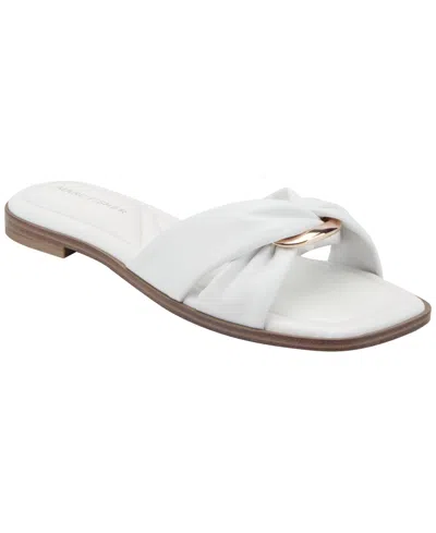 Marc Fisher Fida Sandal In White