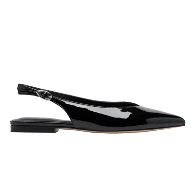 Marc Fisher Women's Gabra Leather Slingback Flat In Black