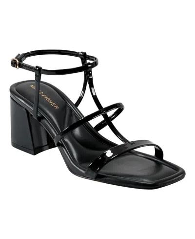 MARC FISHER WOMEN'S GELLYN CAGED BLOCK HEEL SANDALS
