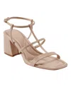 Marc Fisher Women's Meggiane Strappy Square Toe Dress Sandals In Light Natural