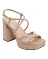 Marc Fisher Women's Glady Crisscross High Block Heel Platform Sandals