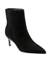 Marc Fisher Women's Glorry Pointy Toe Stiletto Heel Ankle Booties In Black Suede