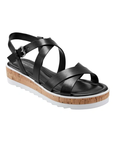 Marc Fisher Women's Goal Open-toe Strappy Casual Sandals In Black