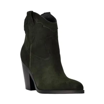 Marc Fisher Women's Gona Western Booties In Dark Green