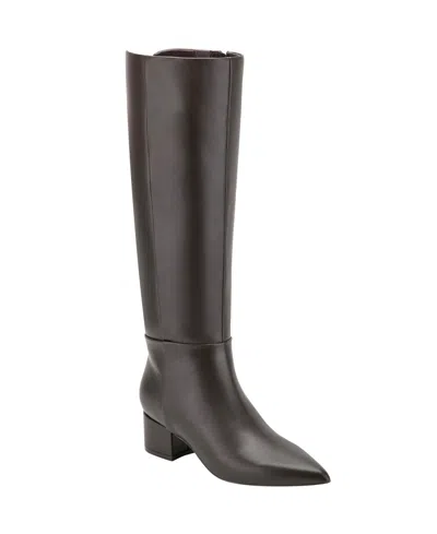 MARC FISHER WOMEN'S GRADIA WIDE CALF TALL POINTY TOE BOOTS