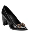 Marc Fisher Women's Gruff Bit High Block Heel Pumps In Black