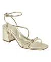 Marc Fisher Chiara Strappy Sandal In Gold In Gold