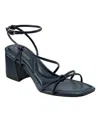Marc Fisher Women's Gurion Square Toe Dress Sandals In Navy