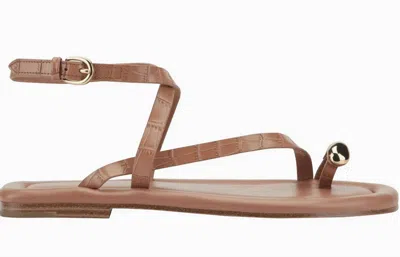 Marc Fisher Women's Gynnie Strappy Sandal In Natural In Brown