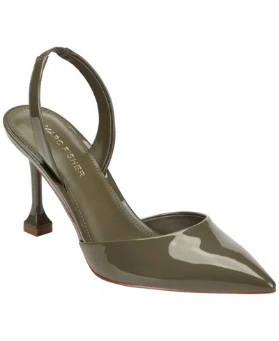 Marc Fisher Women's Hadya Pointy Toe Stiletto Slingback Pumps In Green
