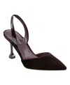 Marc Fisher Women's Hadya Pointy Toe Stiletto Slingback Pumps In Burgundy Velvet