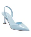 Marc Fisher Women's Hadya Pointy Toe Stiletto Dress Pumps In Sky Blue Patent