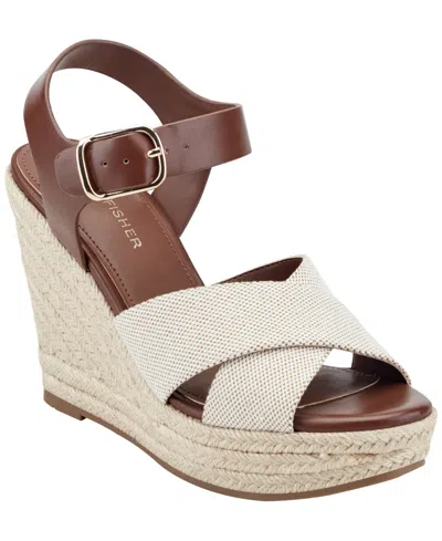 Marc Fisher Women's Herve Espadrille High Wedge Sandals In Multi