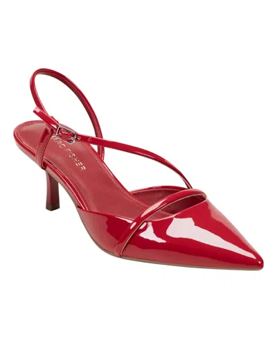 Marc Fisher Women's Illie Strappy Kitten Heel Pumps In Red