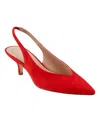Marc Fisher Women's Labela Slingback Kitten Heel Pumps In Red
