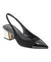 Marc Fisher Women's Laglie Pointy Toe Dress Slingback Pumps In Black Multi