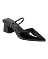 Marc Fisher Women's Lakey Heeled Mule In Black Patent
