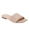 Marc Fisher Women's Lecee Square Toe Casual Sandals In Light Natural