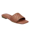 Marc Fisher Women's Lecee Woven Square Toe Sandals In Brown
