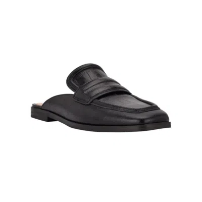 Marc Fisher Women's  Ltd Flyta Mule Size Black Leather Flat Shoes Htat154