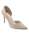 Marc Fisher Women's Meryl Pointy Toe Stiletto Dress Pumps In Light Natural Suede