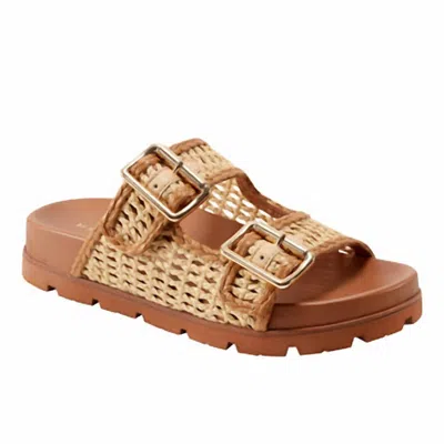 Marc Fisher Women's Mylan Footbed Sandals In Natural In Brown