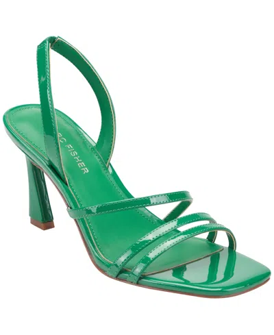 Marc Fisher Women's Nalina Strappy Slip-on Sandals In Green