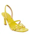 Marc Fisher Women's Nalina Strappy Slip-on Sandals In Yellow