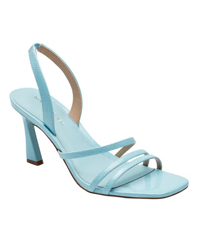 Marc Fisher Women's Nalina Strappy Stiletto Sandals In Blue Patent