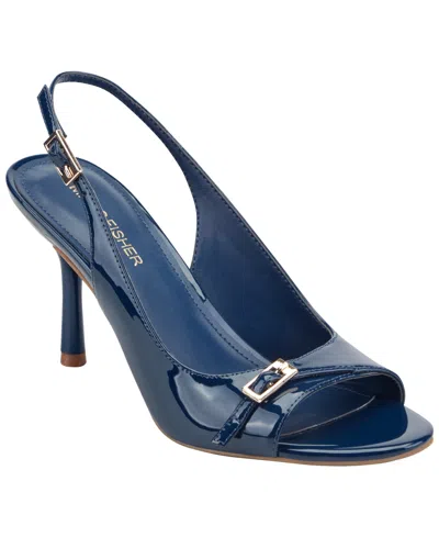 Marc Fisher Women's Paza Slingback Stiletto Dress Sandals In Blue