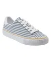 Marc Fisher Women's Spryng Round Toe Casual Sneakers In Blue Stripe