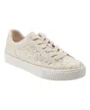 Marc Fisher Women's Spryng Round Toe Casual Sneakers In Light Natural Lace Multi
