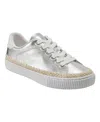 Marc Fisher Women's Spryng Round Toe Casual Sneakers In Silver