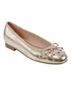 Marc Fisher Women's Tempts Slip-on Dress Ballet Flats In Gold