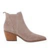 Marc Fisher Women's Teona Ankle Boot In Gray Suede In Multi