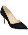 Marc Fisher Tuscany Womens Leather Slip On Evening Heels In Black
