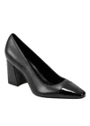 Marc Fisher Women's Vernie Block Heel Dress Pumps In Black / Black
