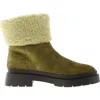 Marc Fisher Women's Vina Suede Faux Fur Boots In Natural Tan In Multi