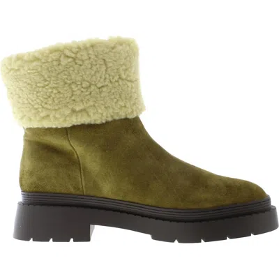Marc Fisher Women's Vina Suede Faux Fur Boots In Natural Tan In Multi