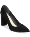 Marc Fisher Women's Viviene High Block Heel Pumps In Black Suede