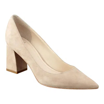 Marc Fisher Women's Zala Block Heel Pump In Natural Suede In Multi